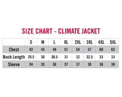 Striker Ice - Men's Climate Jacket - Black / Gray -Deals Fishing Shop 11621X Climate Jkt Size Chart 1800x1800 67122.1604413853