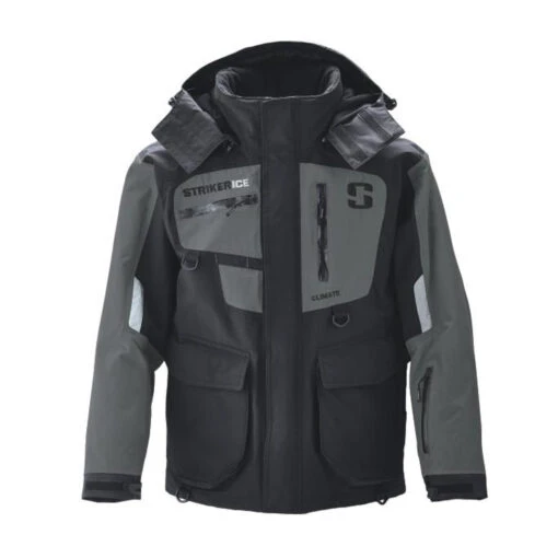 Striker Ice - Men's Climate Jacket - Black / Gray -Deals Fishing Shop