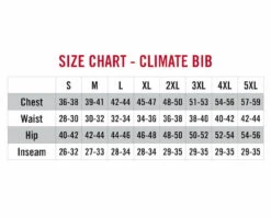 Striker Ice - Men's Climate Bibs - Black -Deals Fishing Shop 21620X Climate Bib Size Chart 1800x1800 53827.1604421304