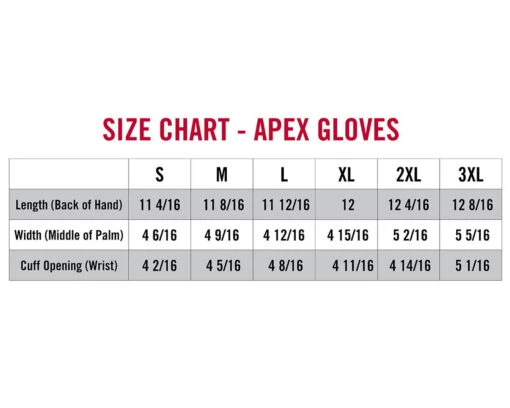 Striker Ice - Apex Gloves - Black / Gray -Deals Fishing Shop