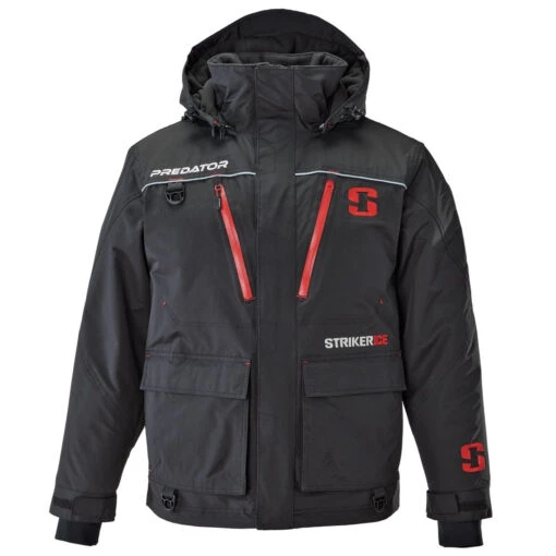 Striker Ice - Men's Predator Jacket - Black -Deals Fishing Shop 32122XX Predator Jkt Front 2021 595762ce c6a2 4b93 8a9e