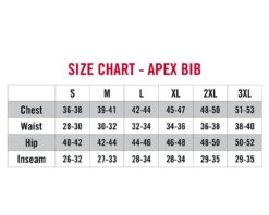 Striker Ice - Men's Apex Bib - Smoke -Deals Fishing Shop 62110XX Apex Bib Size Chart 1800x1800 92757.1629906070