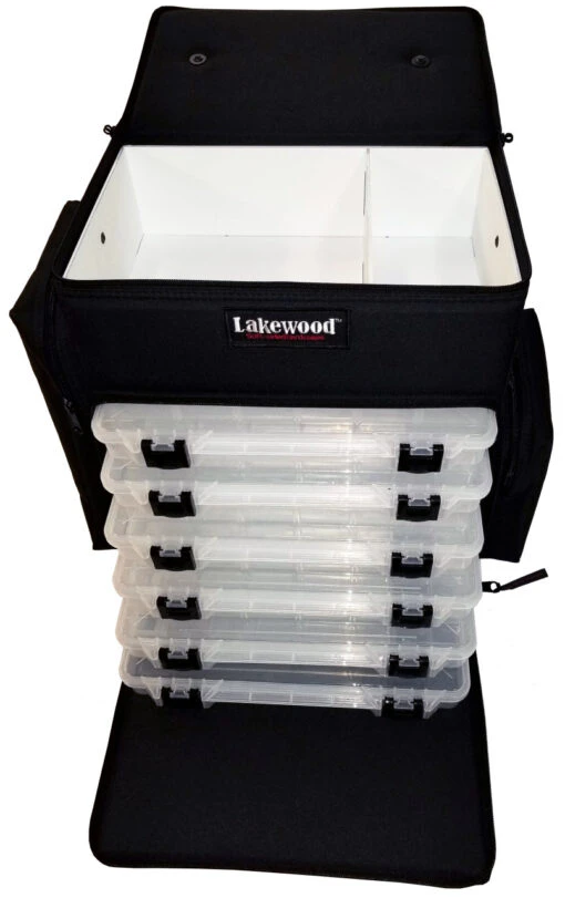 Lakewood - Magnum Top Shelf Tackle Storage Box - Black -Deals Fishing Shop A054 BK open top scaled 21584.1627305455