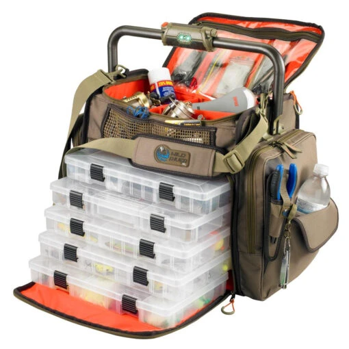 Wild River FRONTIER Lighted Bar Handle Tackle Bag W/5 PT3700 Trays - 46833 -Deals Fishing Shop CW46833 86861.1548969459