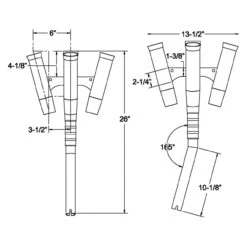 TACO Olympic 5-Rod Holder Cluster -Deals Fishing Shop CW58994 2 91935.1672152905