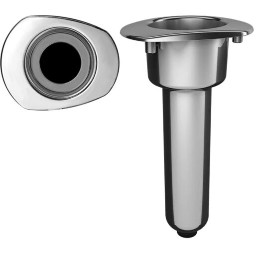 Mate Series Elite Screwless Stainless Steel 0 Rod & Cup Holder - Drain - Oval Top -Deals Fishing Shop CW72519 67533.1672147855