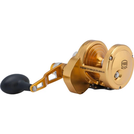 PENN Torque Lever Drag 2 Speed Reel Gold TRQ25NLD2 -Deals Fishing Shop CW97437 1 07876.1672152702