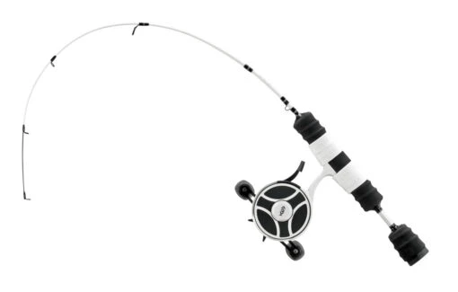 13 Fishing - FreeFall Ghost / Fate V3 Ice Combo 27" L (Light) - Tickle Stick Tip With Tennessee Handle And Evolve Reel Wraps - RH Retrieve -Deals Fishing Shop FATE V3 ice combo RH 2 03245.1629480536