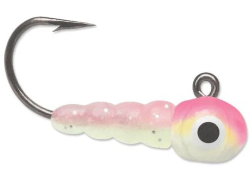 VMC LVJ Larvae Jig - Pink Chartreuse Glow -Deals Fishing Shop LVJ1100pcgl 12969.1605811479