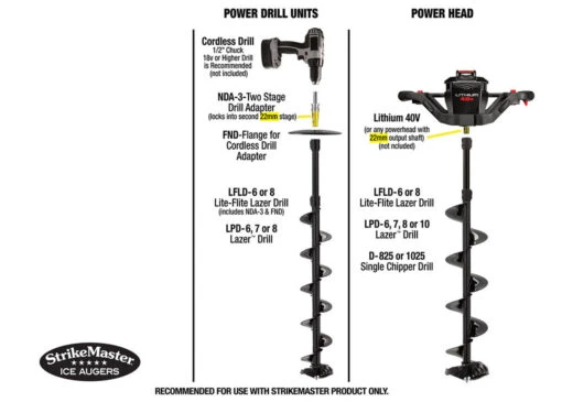 StrikMaster® LFLD-6 Lite-Flite Lazer™ Drill Unit 6" -Deals Fishing Shop lfld alt1 27744.1670359279