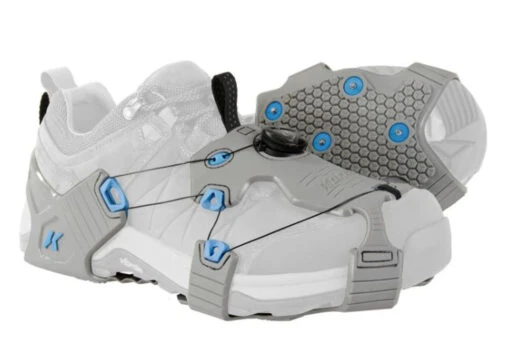 Korkers Ice Walker Cleats - Gray / Aqua - Medium -Deals Fishing Shop oa9100gyaq 63996.1667325135