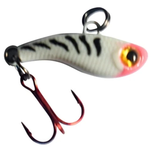 Kenders Tungsten T-Rip Mini Vibe Bait - 1/2" - White Tiger Glow -Deals Fishing Shop t153 50402.1607017932