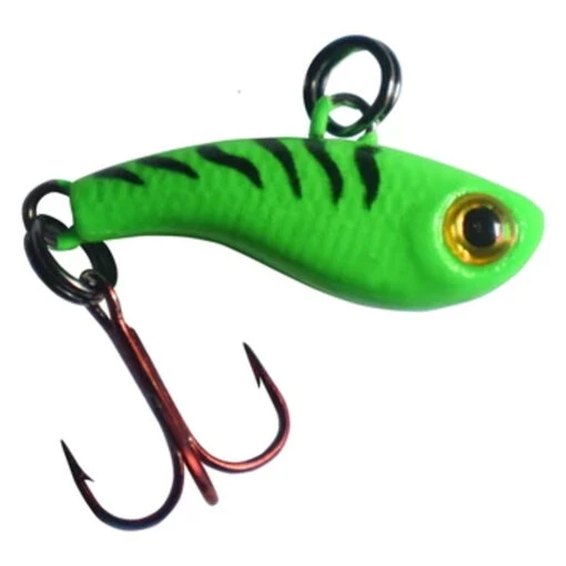 Kenders Tungsten T-Rip Mini Vibe Bait - 3/4" - Green Tiger Glow -Deals Fishing Shop t154 41999.1607018207